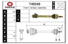 Hnací hřídel EAI T49249