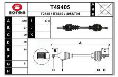 Hnací hřídel EAI T49405