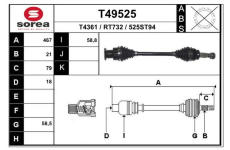 Hnací hřídel EAI T49525