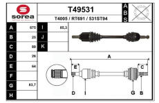 Hnací hřídel EAI T49531
