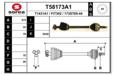 Hnací hřídel EAI T58173A1