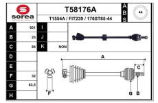Hnací hřídel EAI T58176A