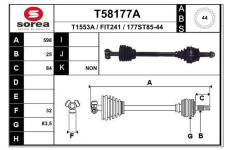 Hnací hřídel EAI T58177A