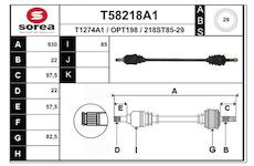 Hnací hřídel EAI T58218A1