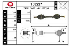 Hnací hřídel EAI T58227