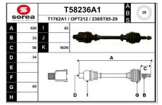 Hnací hřídel EAI T58236A1