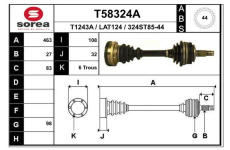 Hnací hřídel EAI T58324A