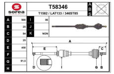 Hnací hřídel EAI T58346