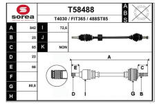 Hnací hřídel EAI T58488