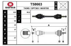 Hnací hřídel EAI T58663