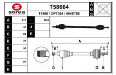 Hnací hřídel EAI T58664