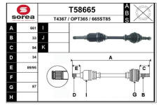 Hnací hřídel EAI T58665