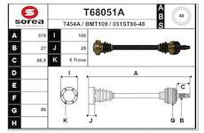 Hnací hřídel EAI T68051A