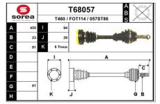 Hnací hřídel EAI T68057