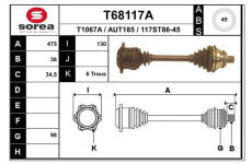 Hnací hřídel EAI T68117A