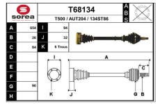 Hnací hřídel EAI T68134