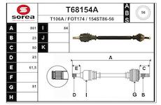 Hnací hřídel EAI T68154A