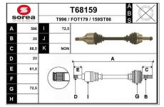 Hnací hřídel EAI T68159