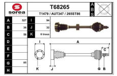 Hnací hřídel EAI T68265
