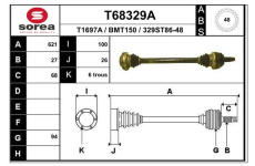 Hnací hřídel EAI T68329A