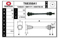 Hnací hřídel EAI T68358A1