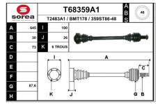Hnací hřídel EAI T68359A1