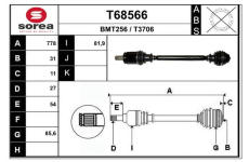 Hnací hřídel EAI T68566