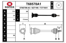 Hnací hřídel EAI T68578A1