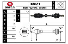 Hnací hřídel EAI T68611