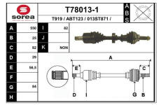 Hnací hřídel EAI T78013-1