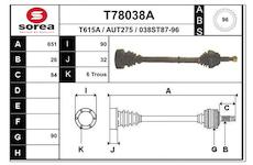 Hnací hřídel EAI T78038A