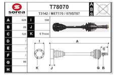 Hnací hřídel EAI T78070