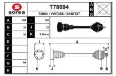 Hnací hřídel EAI T78094