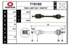 Hnací hřídel EAI T78100