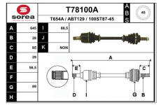 Hnací hřídel EAI T78100A