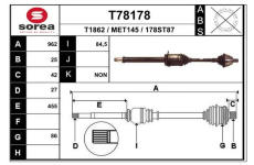 Hnací hřídel EAI T78178