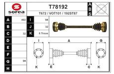 Hnací hřídel EAI T78192