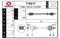 Hnací hřídel EAI T78217