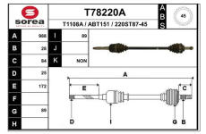 Hnací hřídel EAI T78220A