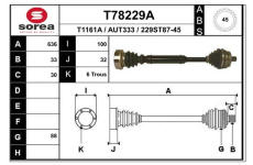 Hnací hřídel EAI T78229A