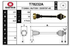 Hnací hřídel EAI T78232A