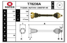 Hnací hřídel EAI T78236A