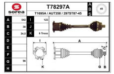 Hnací hřídel EAI T78297A