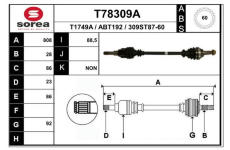 Hnací hřídel EAI T78309A