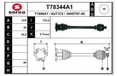 Hnací hřídel EAI T78344A1