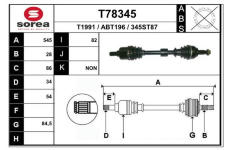 Hnací hřídel EAI T78345
