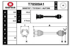Hnací hřídel EAI T78509A1