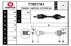 Hnací hřídel EAI T78517A1