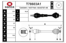 Hnací hřídel EAI T78603A1