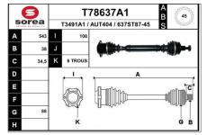 Hnací hřídel EAI T78637A1